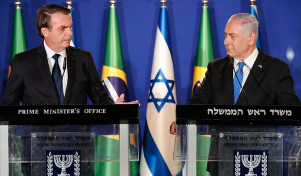 Jair Bolsonaro e Benjamin Netanyahu, em março de 2019