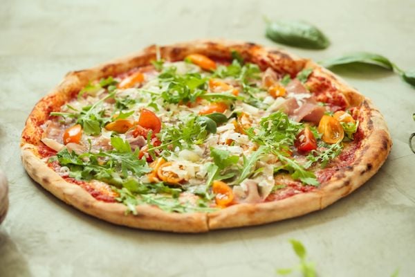Pizza com vegetais