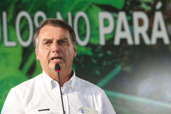 O presidente Jair Bolsonaro em visita ao Pará