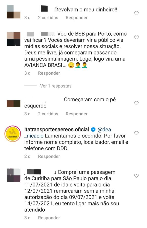 Consumidores reclamam após cancelamento de passagens