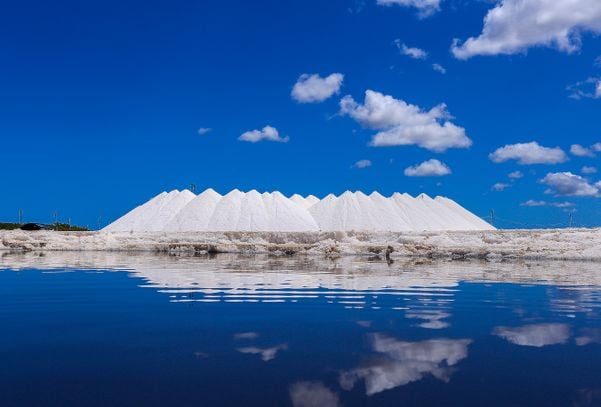 Sal Globo - região da colheita de sal