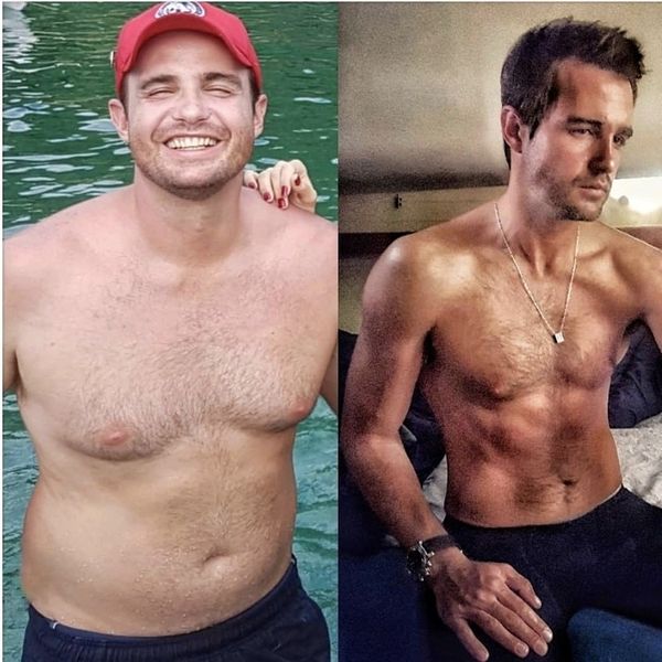 Max Fercondini mostra antes e depois de perder 14 quilos