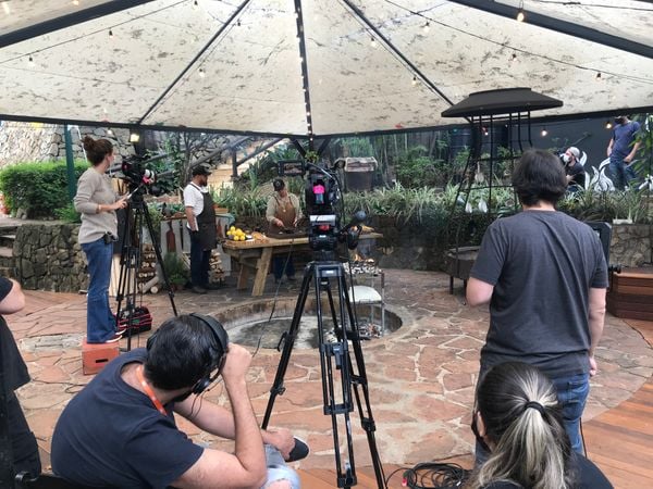 Bastidores das gravações de 