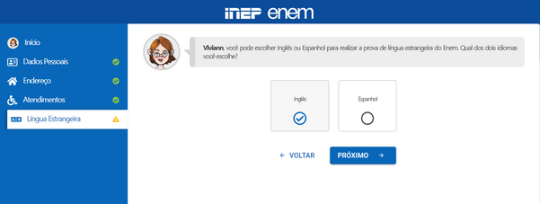 Inscrição Enem 2021