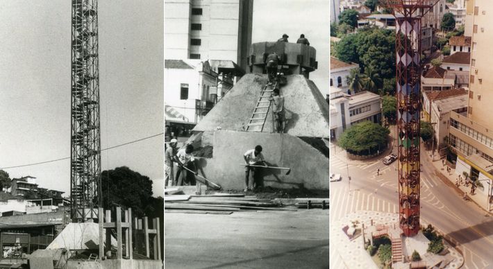 Estrutura erguida no Centro da cidade tinha 33 metros de altura e foi construída em 1992 pelo então prefeito Theodorico Ferraço para amenizar as altas temperaturas