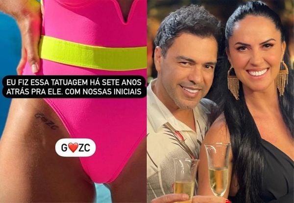 Graciele Lacerda exibe tatuagem na virilha em homenagem a Zezé Di Camargo