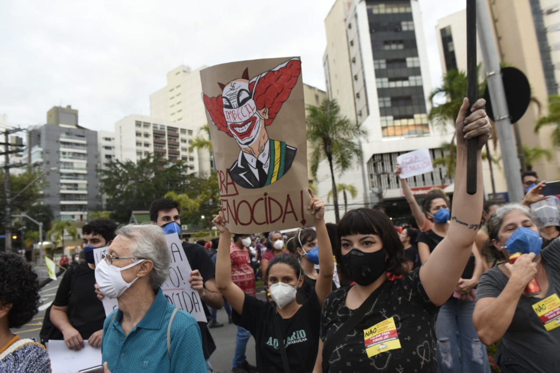 A Gazeta Manifestantes Realizam Ato Contra Bolsonaro Em Vitória