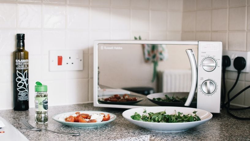 Micro-ondas na cozinha