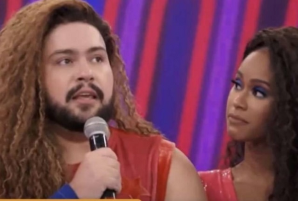 Tiago Abravanel e Brennda Martins em 'Super Dança dos Famosos'