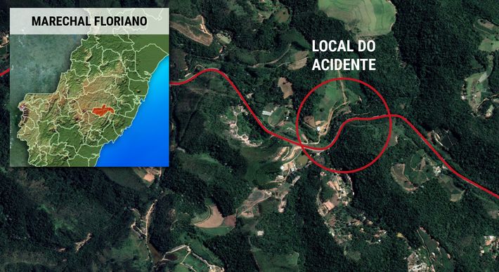 Vegetação e procedimentos de contenção impediram que óleo chegasse ao Rio Jucu; carreta-tanque tombou nesta terça-feira (6) na BR 262