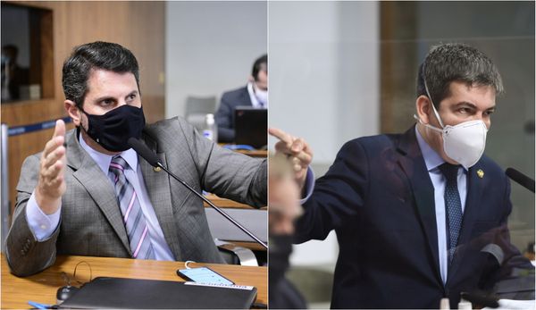 Senadores Marcos do Val e Randolfe Rodrigues discutiram durante sessão da CPI da Covid 