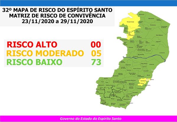 32º mapa de risco do Espírito Santo