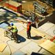 Canteiro de obras: construção civil - setor de imóveis
