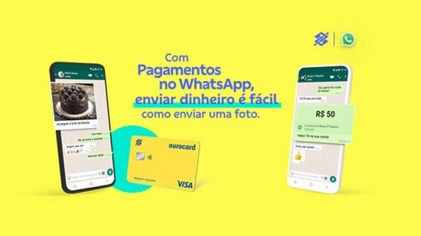 Banco do Brasil habilita clientes para utilizar o Whatsapp Pay.