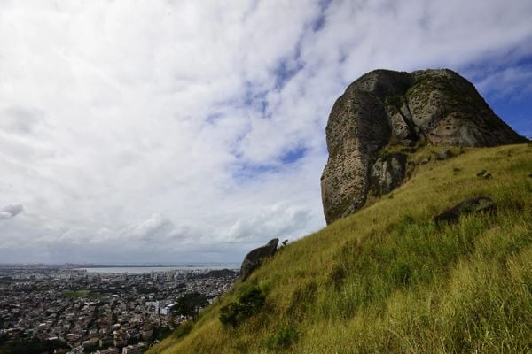 Vista da Pedra dos Olhos, em Vitória por Bernardo Coutinho