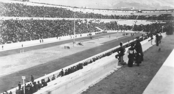 Estádio Panathenaic nos Jogos Olímpicos de 1896
