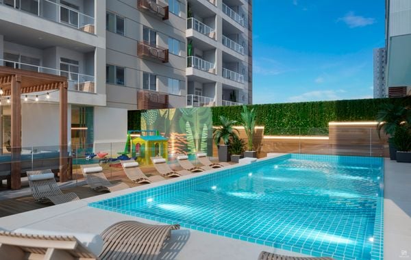 Área de lazer será entregue mobiliada e decorada. por Construtora Araguaia/Divulgação