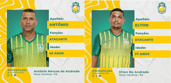 Pai e tio de Richarlison foram inscritos para a Série B Capixaba pelo Nova Venécia FC