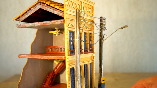 Os dioramas representam com fidelidade o real e impressionam com a riqueza de detalhes