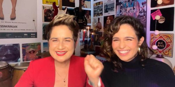 Lan Lanh e Nanda e Nanda Costa anunciaram a gravidez no Fantástico