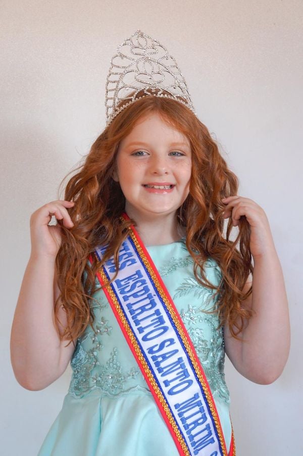 A Miss Espírito Santo Mirim 2021, Luiza Zimerman, de 9 anos