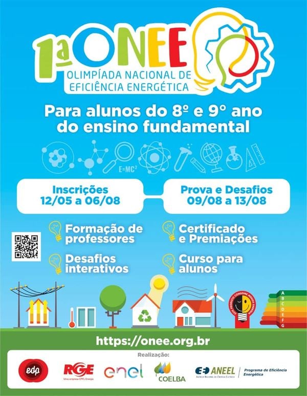 A inscrição para a competição nacional é gratuita e pode ser realizada por instituições de ensino públicas e privadas.