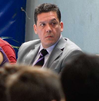 Alexandre Farina, em 2010, durante uma palestra sobre o sistema prisional