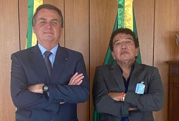 Jair Bolsonaro e Magno Malta se enecontraram recentemente 