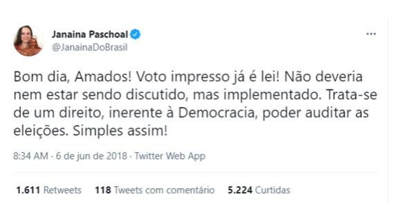 Passando a Limpo: Posts enganam ao afirmar que voto impresso já é lei