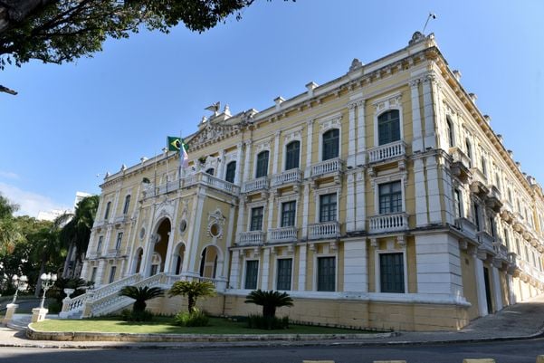 Vista geral do Palácio Anchieta, na Cidade Alta em Vitória. Sede do Governo Estadual.