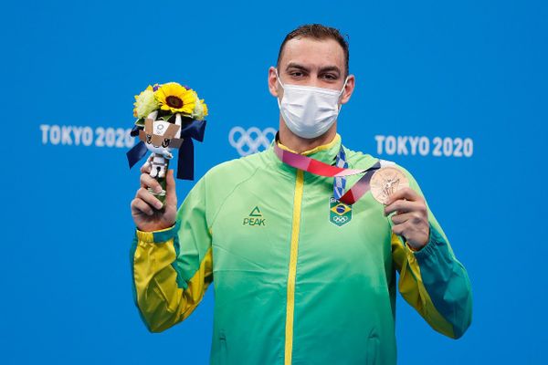 Fernando Scheffer conquista o bronze nos 200m livre em Tóquio