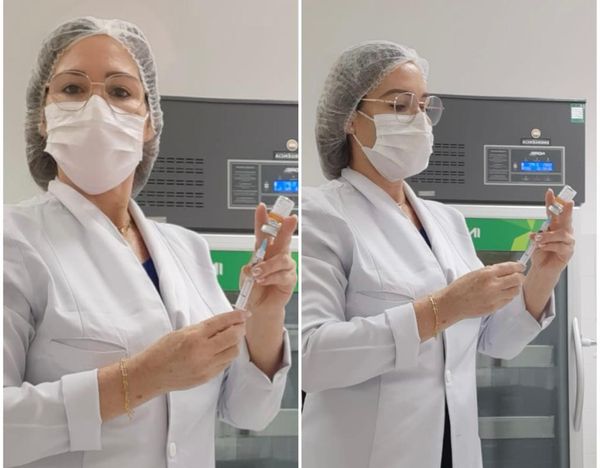 A técnica de enfermagem, Luciane Fontaine, vacinar é uma forma de proporcionar às pessoas uma dose de esperança, principalmente durante a pandemia da covid-19.