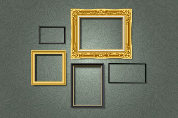 Parede com quadros