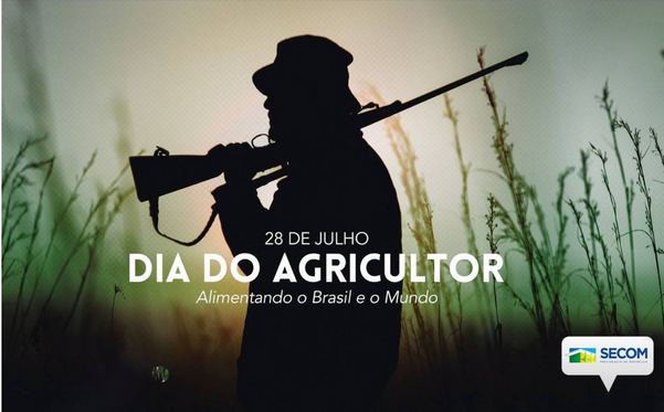 Imagem que a secretaria de comunicação do governo publicou nas redes sociais para homenagear agricultores brasileiros