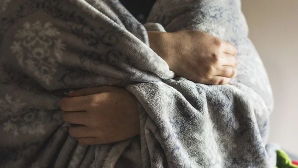 Cobertor em dia frio
