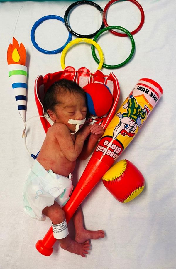 Bebês de UTI se fantasiam para lembrar Olímpiadas por Hospital e Maternidade São José / Divulgação 