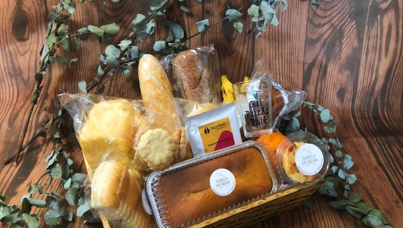 Cesta de café da manhã para o Dia dos Pais da Isa Moreira Gastronomia
