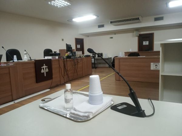 Plenário do fórum criminal onde acontece o julgamento de Marcos Venicio Moreira Andrade por Rafael Silva