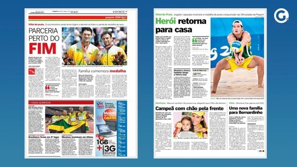 Fábio Luiz conquistou a prata no vôlei de praia em Pequim