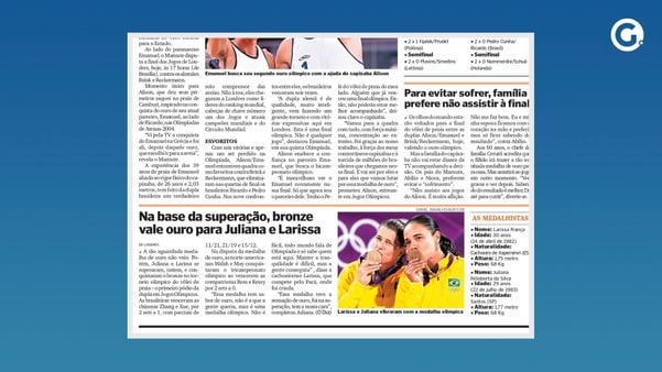 Larissa teve destaque em participação nos Jogos de Londres