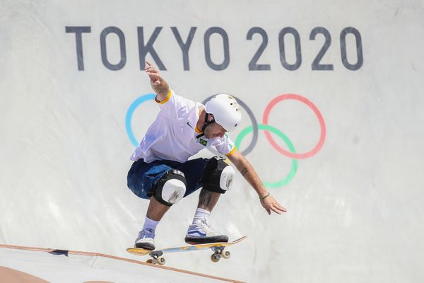 Pedro Barros conquistou a medalha de prata no skate park em Tóquio