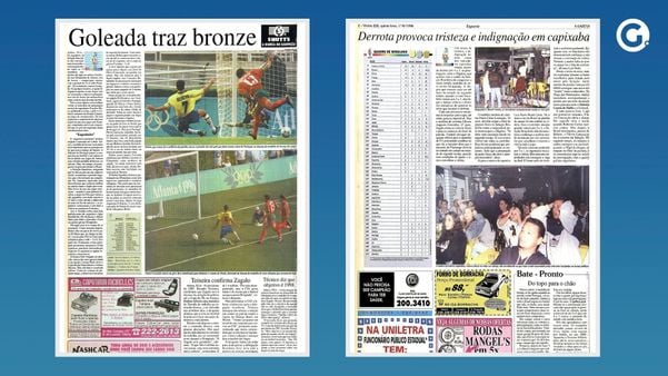 Sávio esteve na campanha de 1996 da seleção brasileira