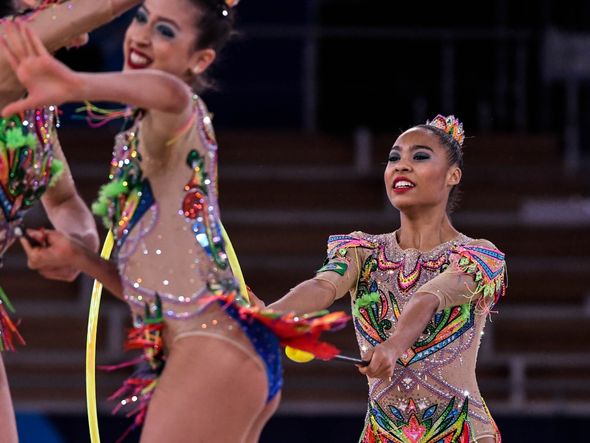 As capixabas Geovanna Santos e Déborah Medrado fazem parte da equipe de ginástica rítmica do Brasil em Tóquip por Vitor Jubini
