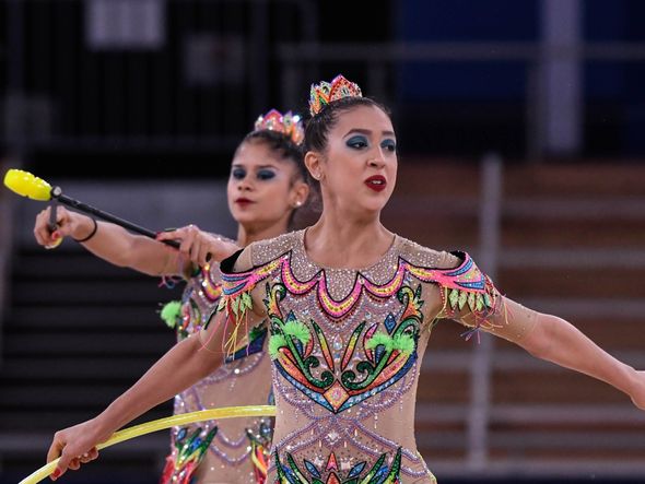 As capixabas Geovanna Santos e Déborah Medrado fazem parte da equipe de ginástica rítmica do Brasil em Tóquip por Vitor Jubini