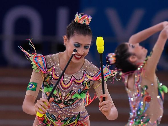 As capixabas Geovanna Santos e Déborah Medrado fazem parte da equipe de ginástica rítmica do Brasil em Tóquip por Vitor Jubini