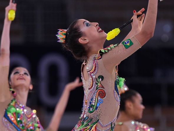 As capixabas Geovanna Santos e Déborah Medrado fazem parte da equipe de ginástica rítmica do Brasil em Tóquip por Vitor Jubini