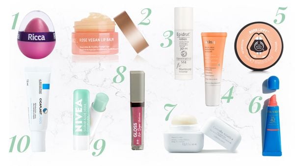 Vitrine produtos para os lábios