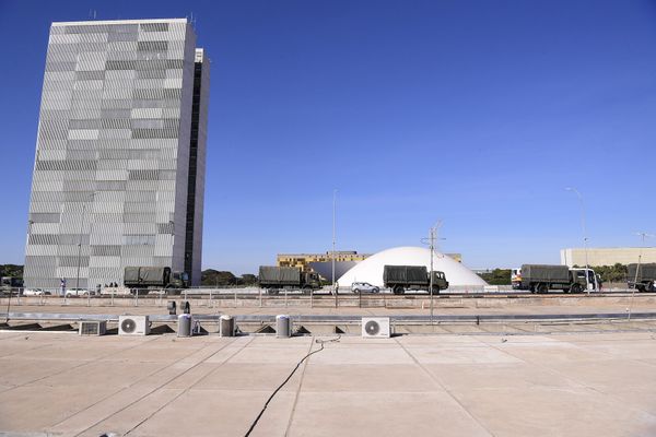 Desfile Militar em frente ao Congresso por Pedro França/Agência Senado