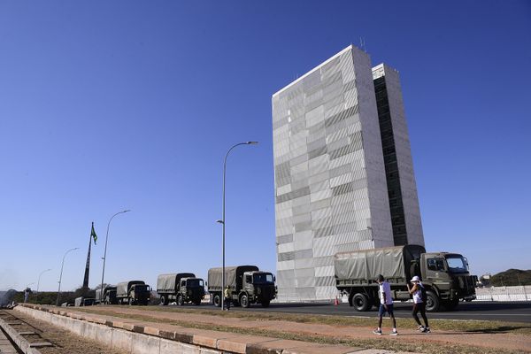 Desfile Militar em frente ao Congresso por Pedro França/Agência Senado