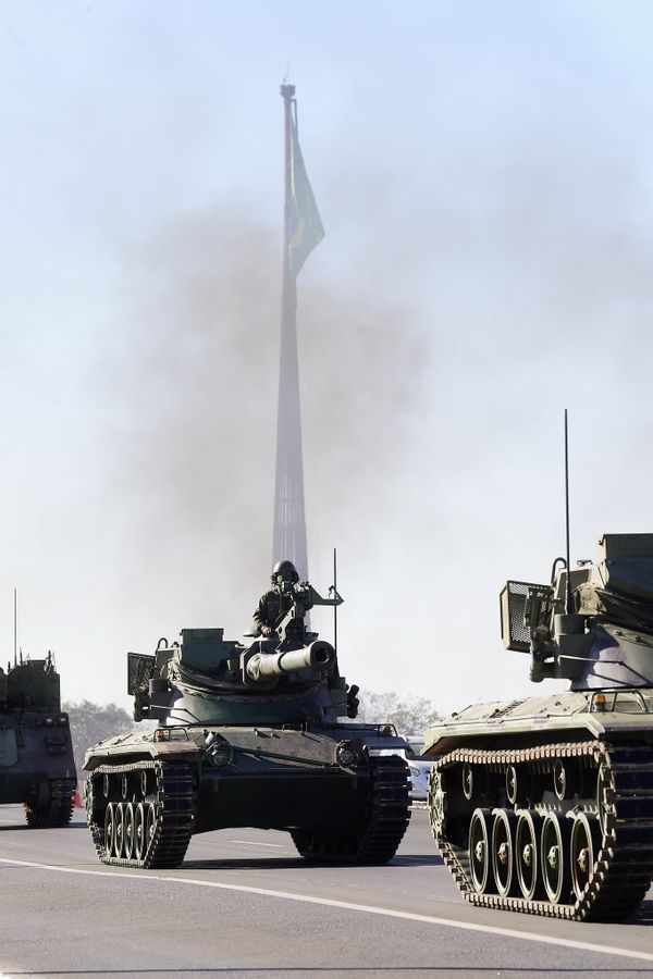 Desfile Militar em frente ao Congresso por Pedro França/Agência Senado